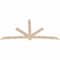 Ekena Millwork Alberta Smooth Timber Gable Bracket, Douglas Fir, 108"W x 54"H x 1 1/2"D x 5 1/2"F, 12/12 Pitch GBW108X54X0206ALB00SDF - alternate 5